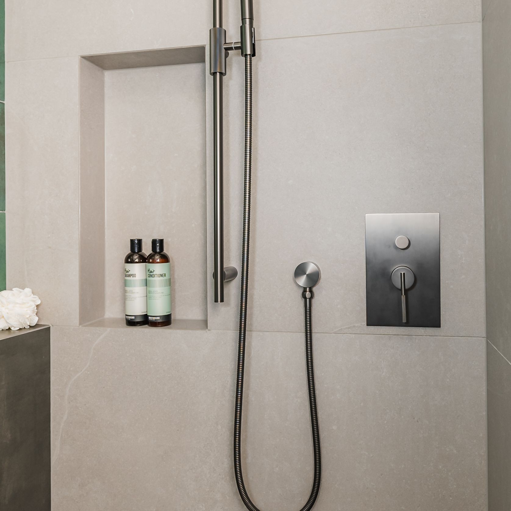 Caddence Wall Mixer with Diverter Gun Metal Grey gallery detail image
