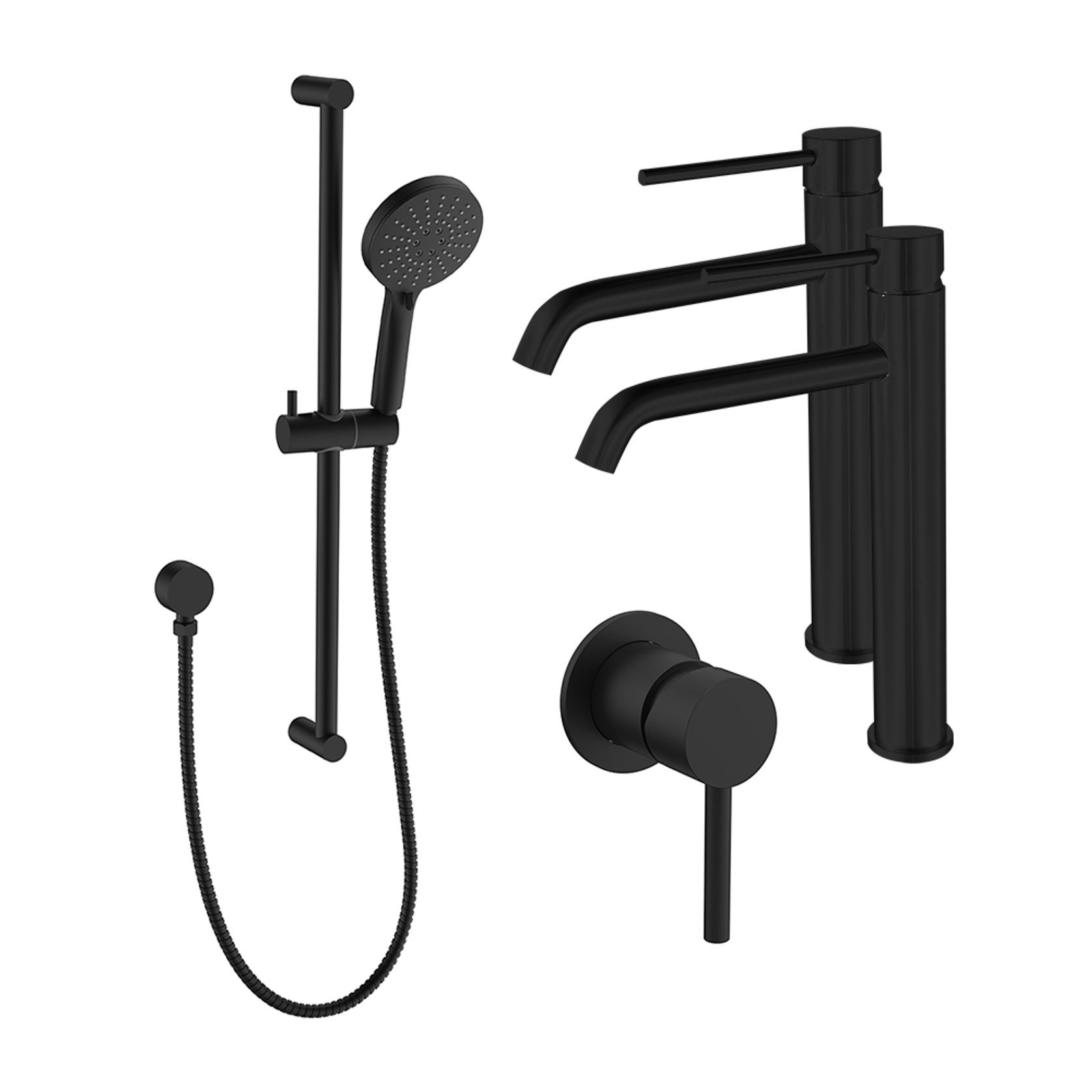 Evoke High-Rise Double Basin Tapware Bundle gallery detail image