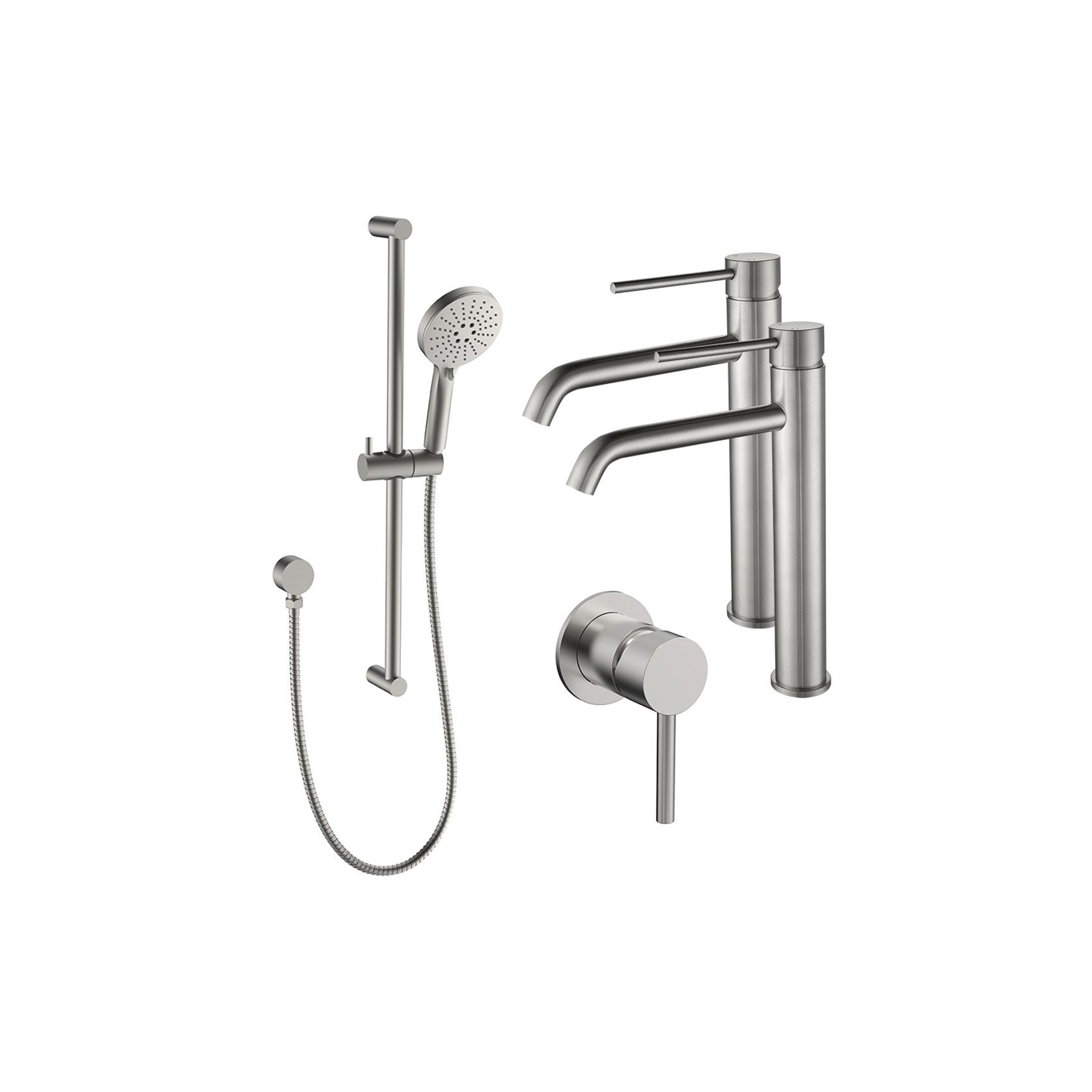 Evoke High-Rise Double Basin Tapware Bundle gallery detail image