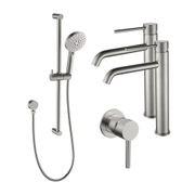 Evoke High-Rise Double Basin Tapware Bundle gallery detail image