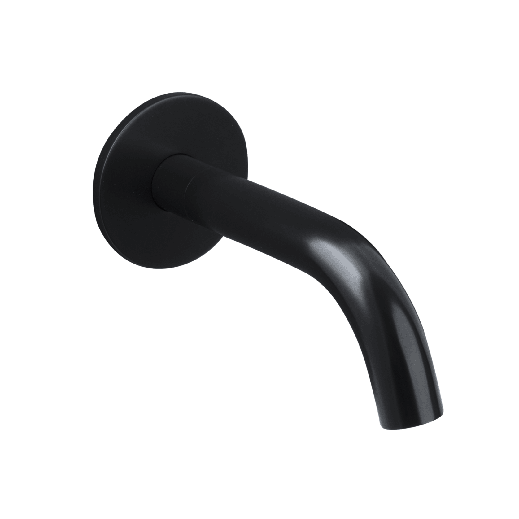 Carbon Wall Mounted Short Bath Spout Satin Black gallery detail image