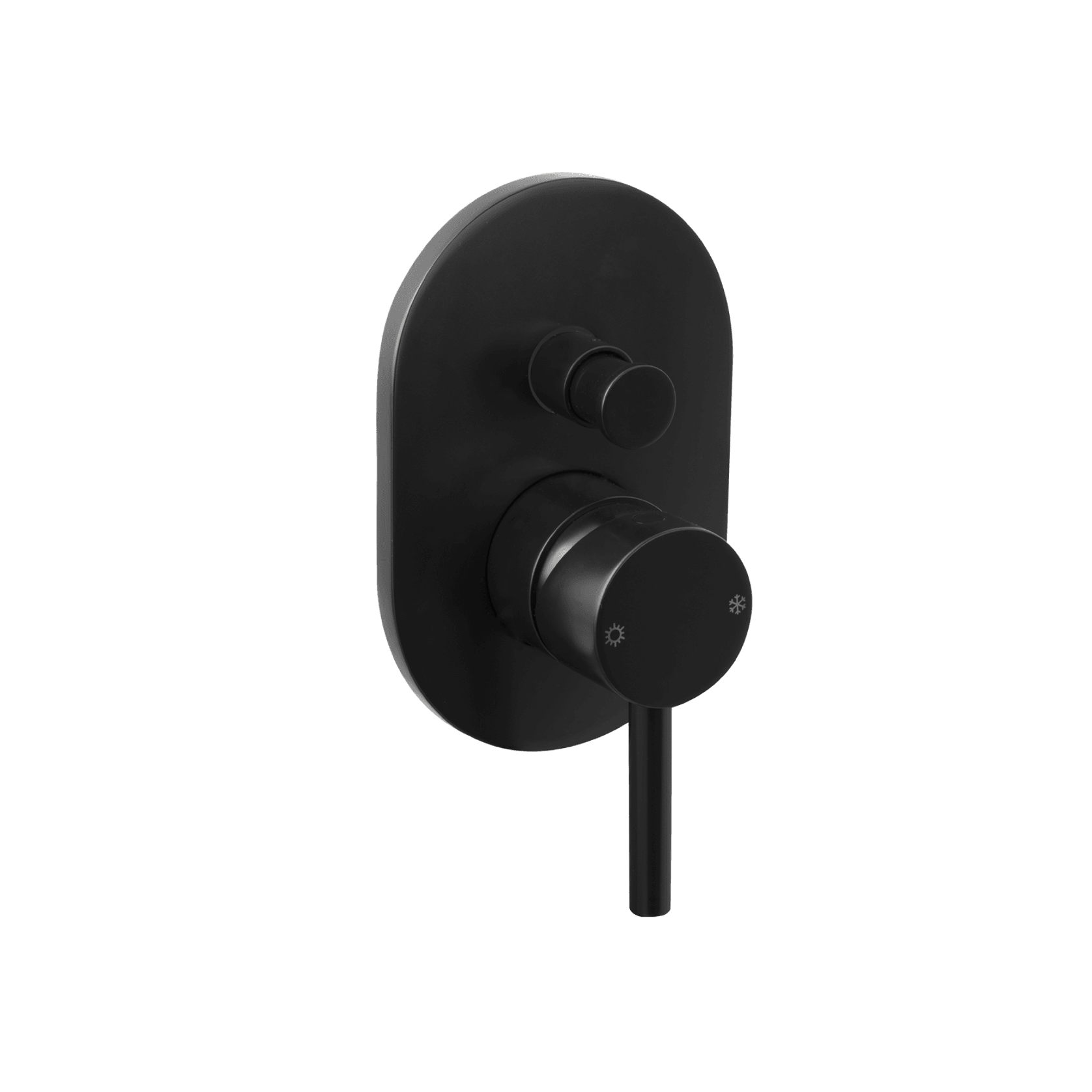 Shower Divert Mixer Satin Black gallery detail image