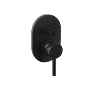 Shower Divert Mixer Satin Black gallery detail image