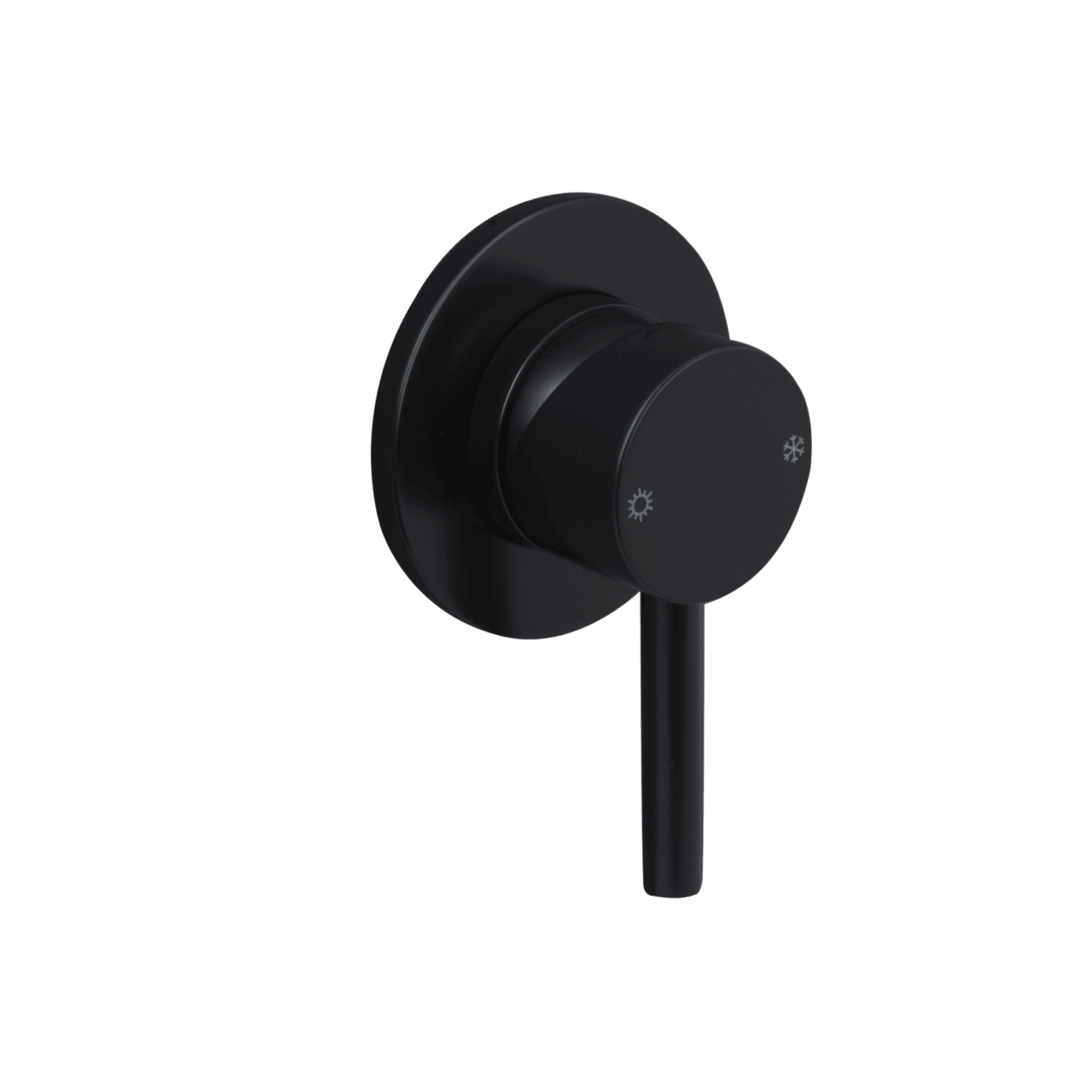 Carbon Round Shower/Bath Mixer Satin Black gallery detail image