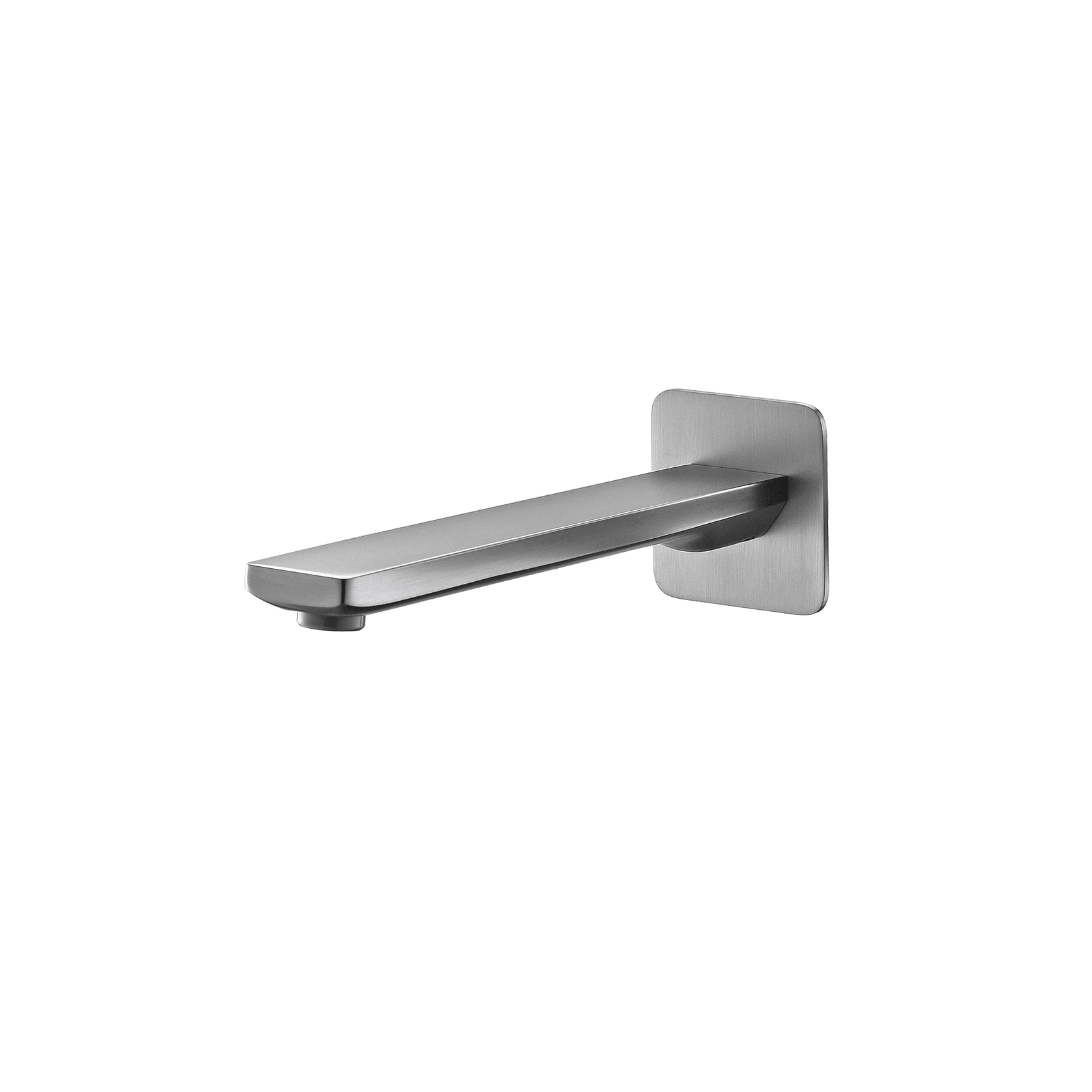 Cube Wall Mounted Bath Spout Brushed Nickel gallery detail image