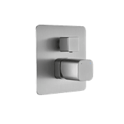 Cube Shower Divert Mixer Brushed Nickel gallery detail image