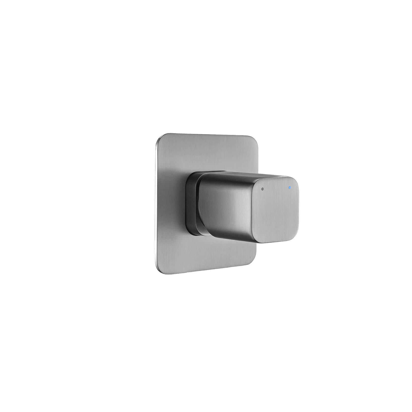 Cube Round Shower/Bath Mixer Brushed Nickel gallery detail image