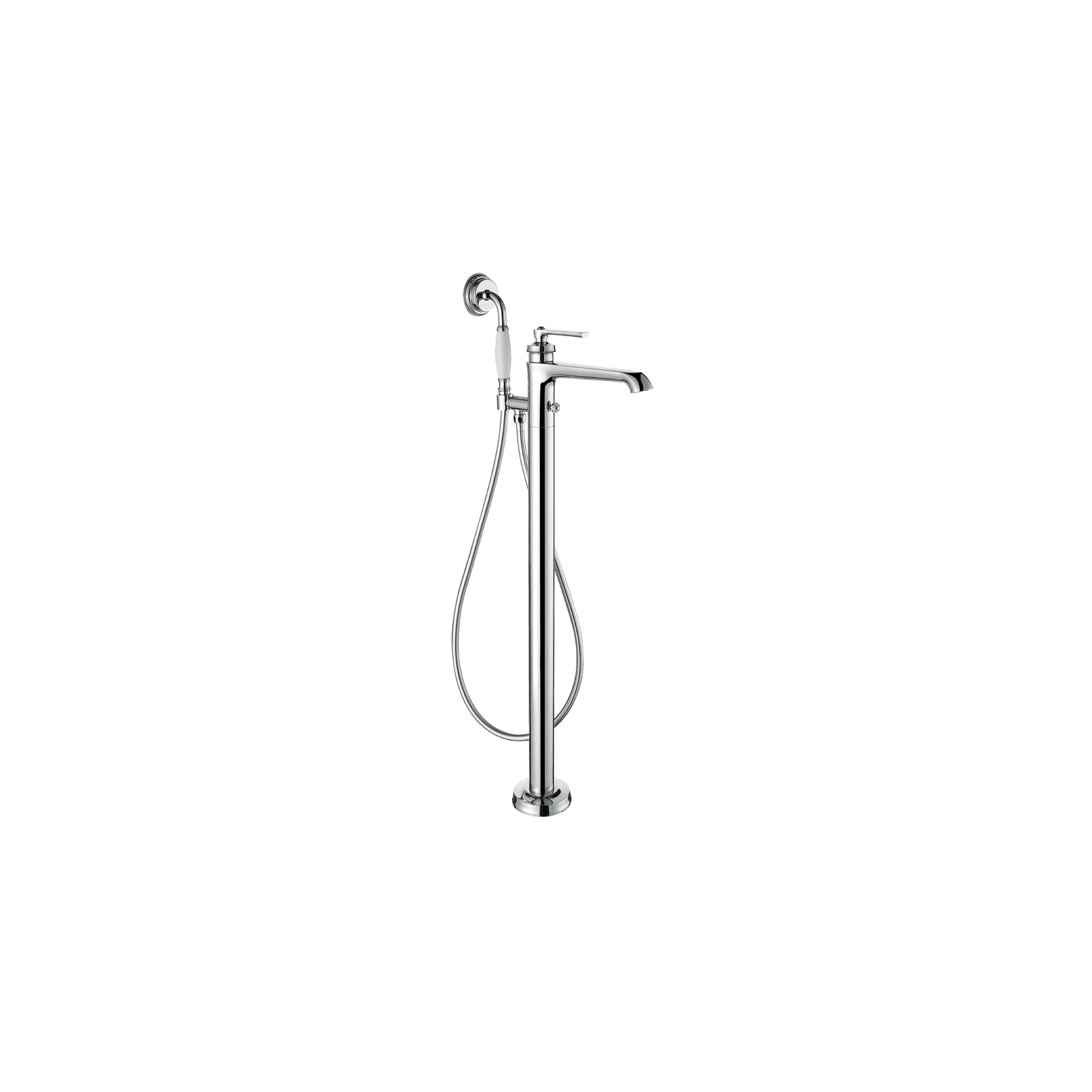 Liberty Floor Mounted Bath Mixer Chrome gallery detail image