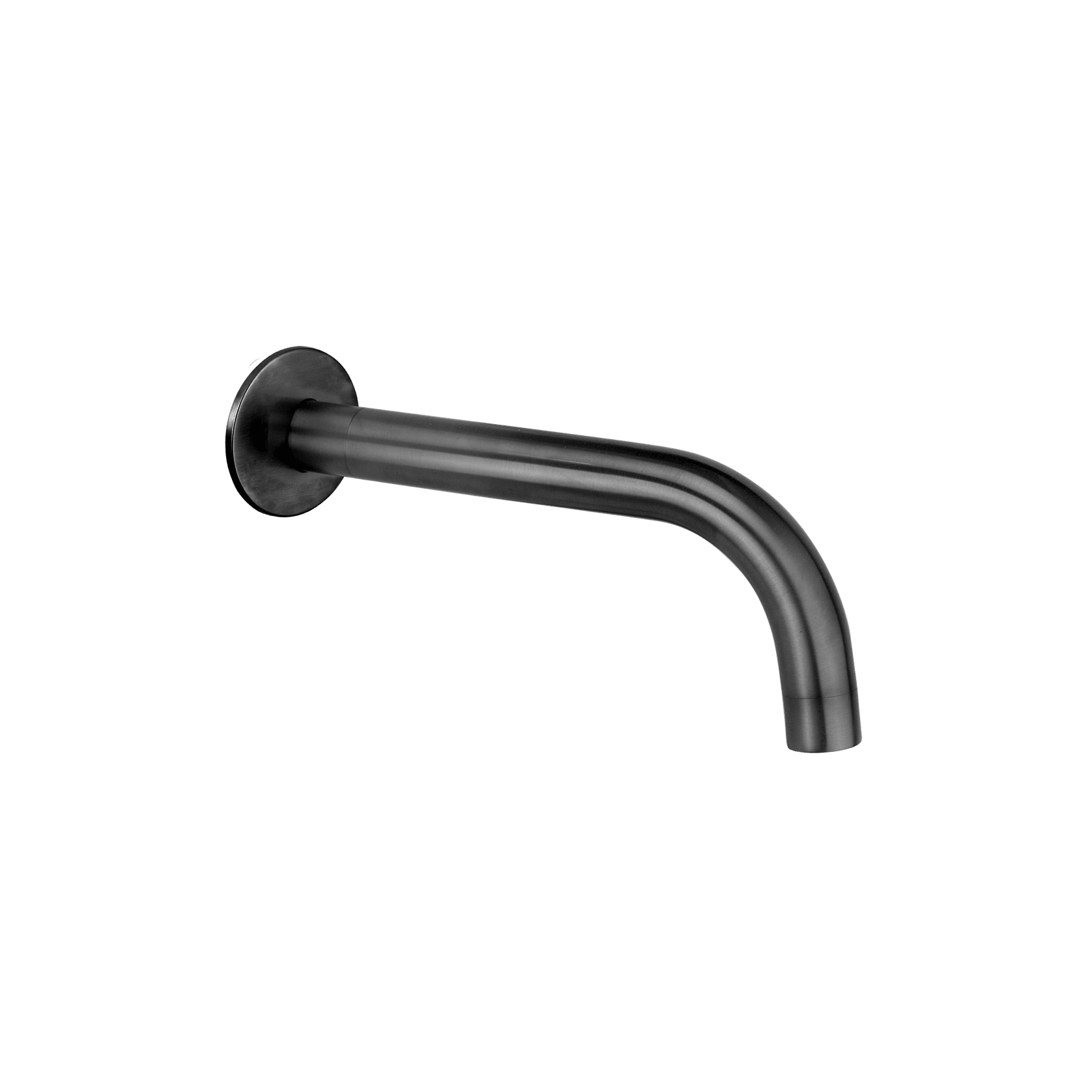 Loft Wall Mounted Bath Spout Gun Metal (Round) gallery detail image