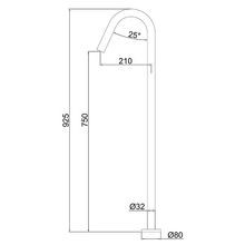 Loft Floor Mounted Bath Spout Chrome gallery detail image