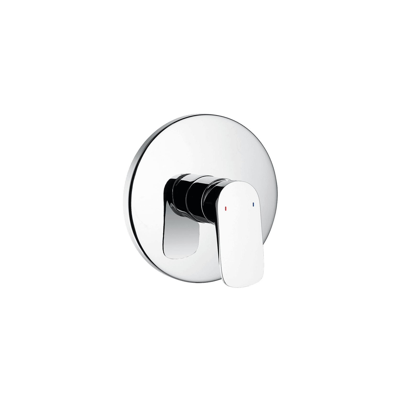 Modern Linea Shower/Bath Mixer Chrome (Round Faceplate) gallery detail image