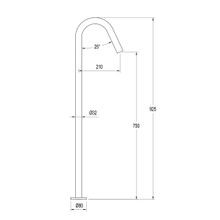 Scarab Floor Mounted Bath Spout Brushed Gold gallery detail image