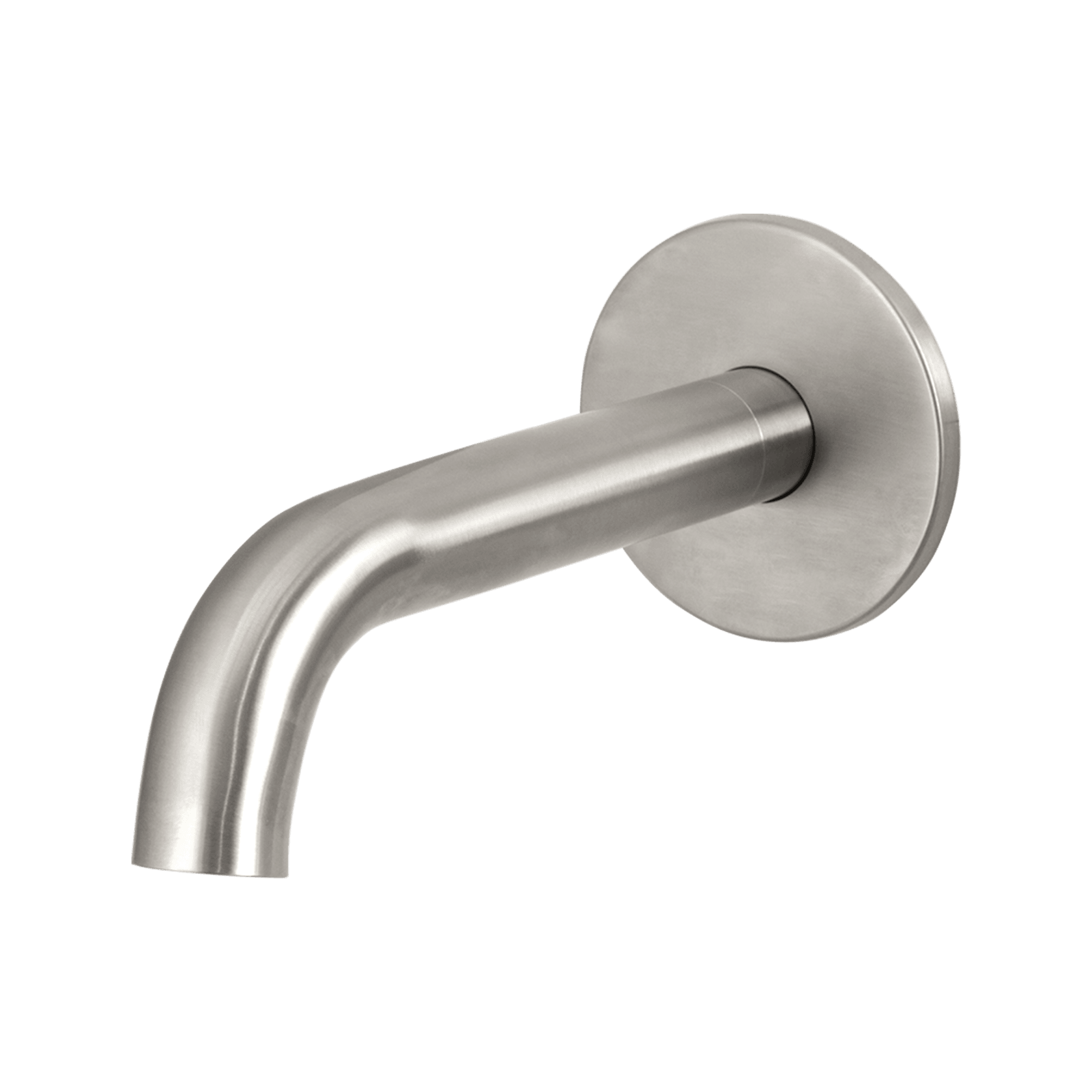 Urban Wall Mounted Short Bath Spout Brushed Stainless gallery detail image
