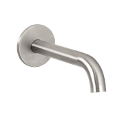 Urban Curved Wall Mounted Bath Spout Brushed Stainless gallery detail image