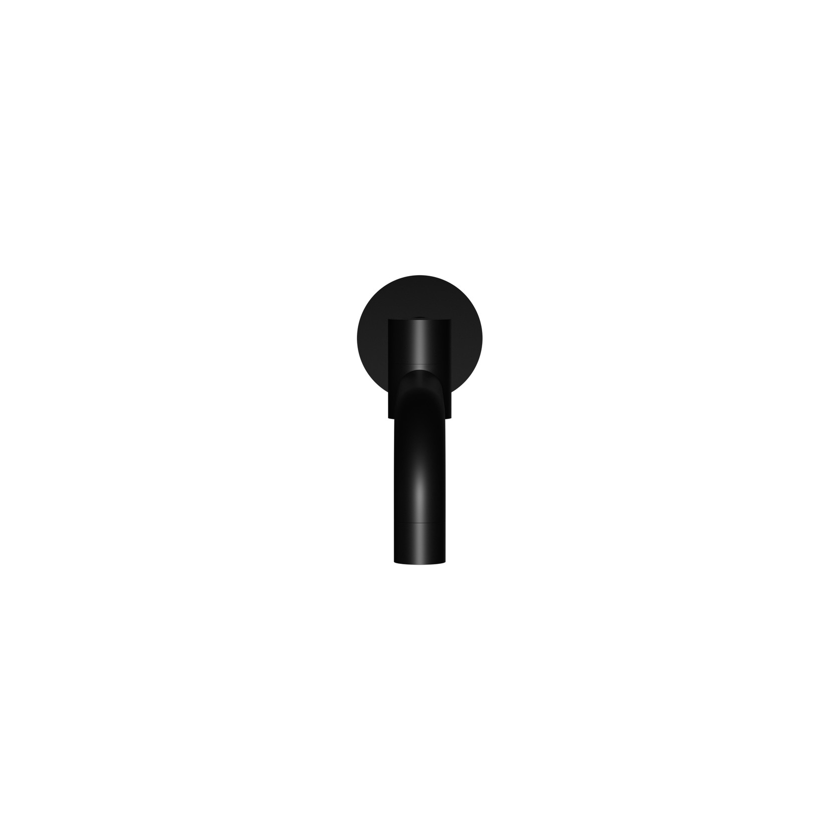 Meir Matte Black Round Swivel Wall Spout gallery detail image