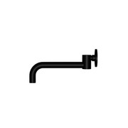 Meir Matte Black Round Swivel Wall Spout gallery detail image