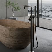 Zen SS316L Freestanding Bath Mixer | Graphite gallery detail image