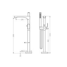 Bianca Bath Mixer & Hand Shower | Chrome gallery detail image