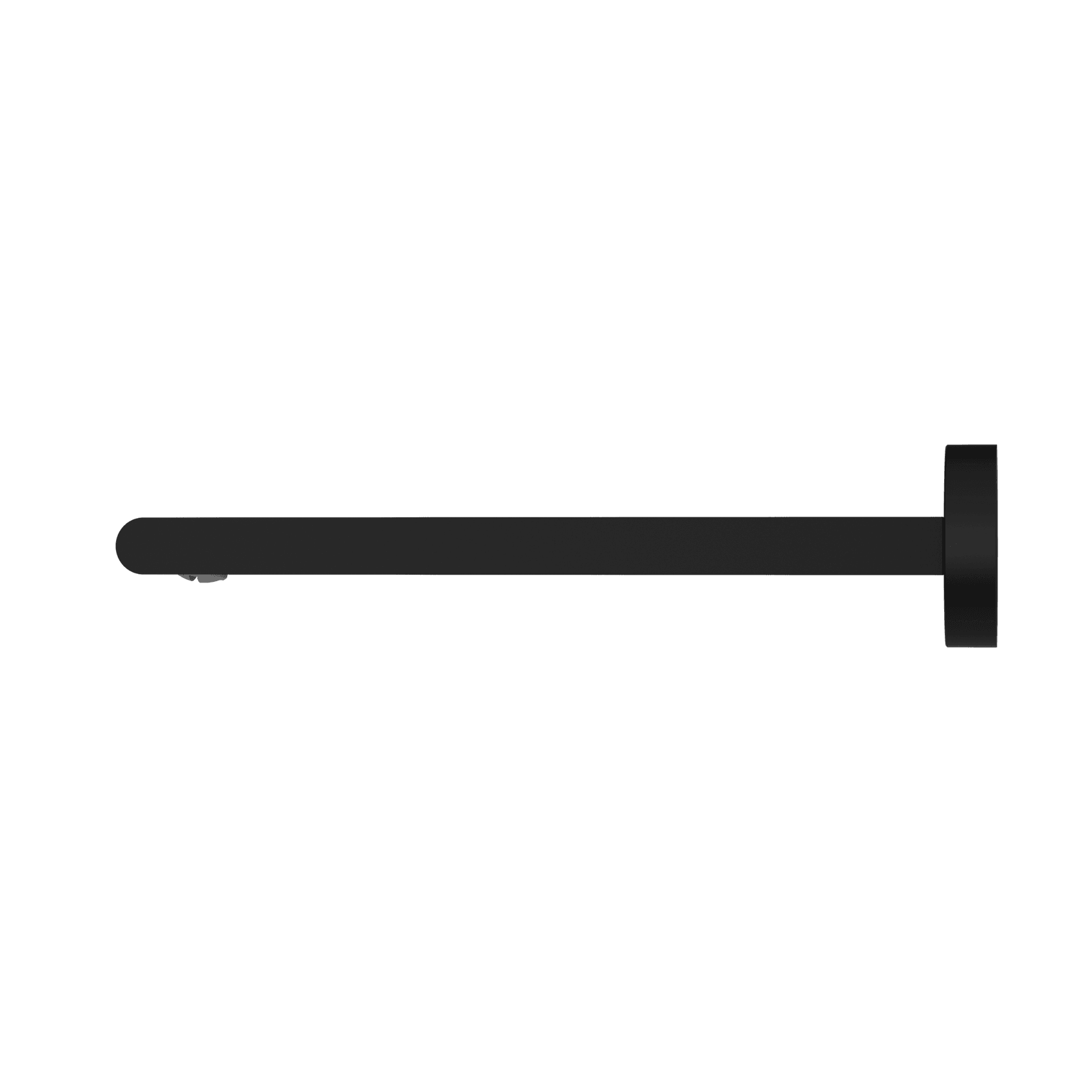 Bianca Fixed Bath Spout 240mm | Matte Black gallery detail image