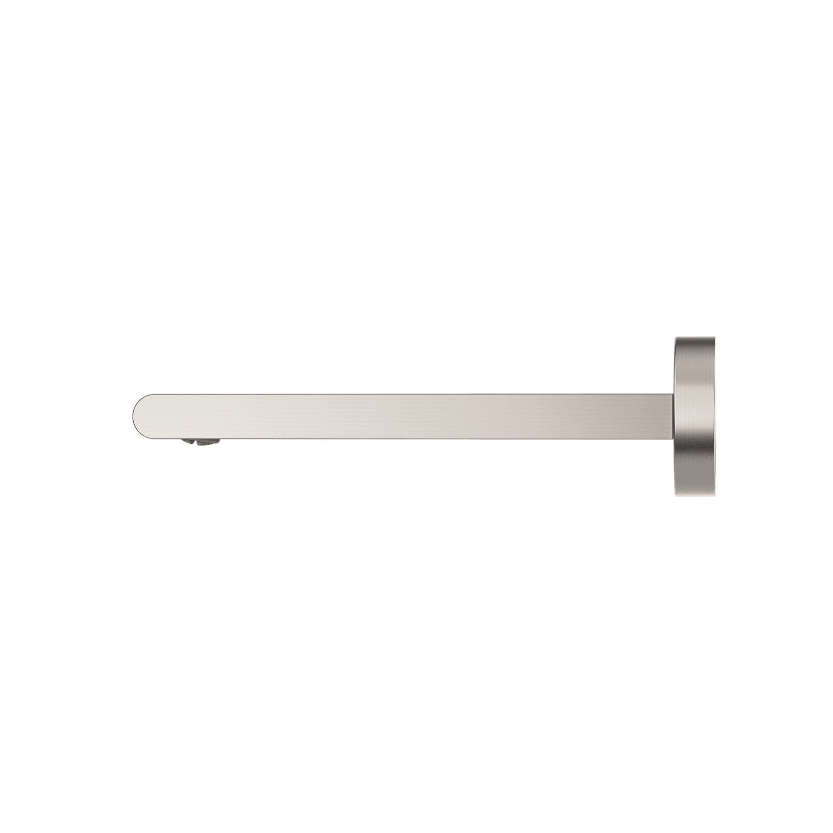 Bianca Fixed Bath Spout 200mm | Brushed Nickel gallery detail image