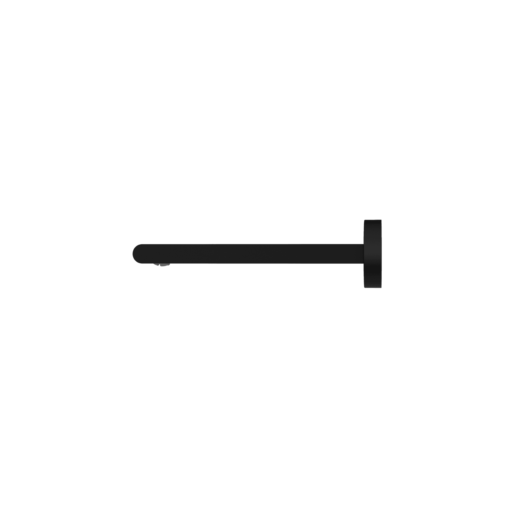 Bianca Fixed Bath Spout 200mm | Matte Black gallery detail image