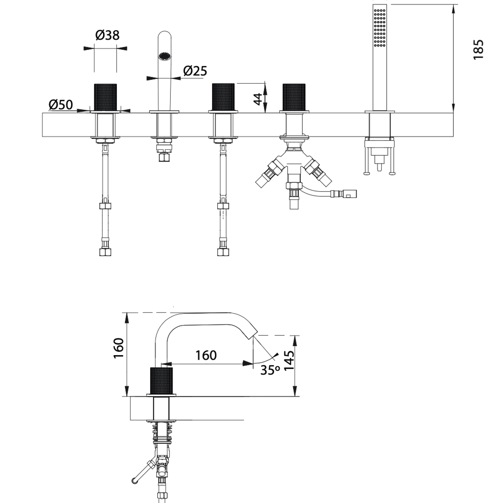 Antonio Frattini R269 Bath Set gallery detail image