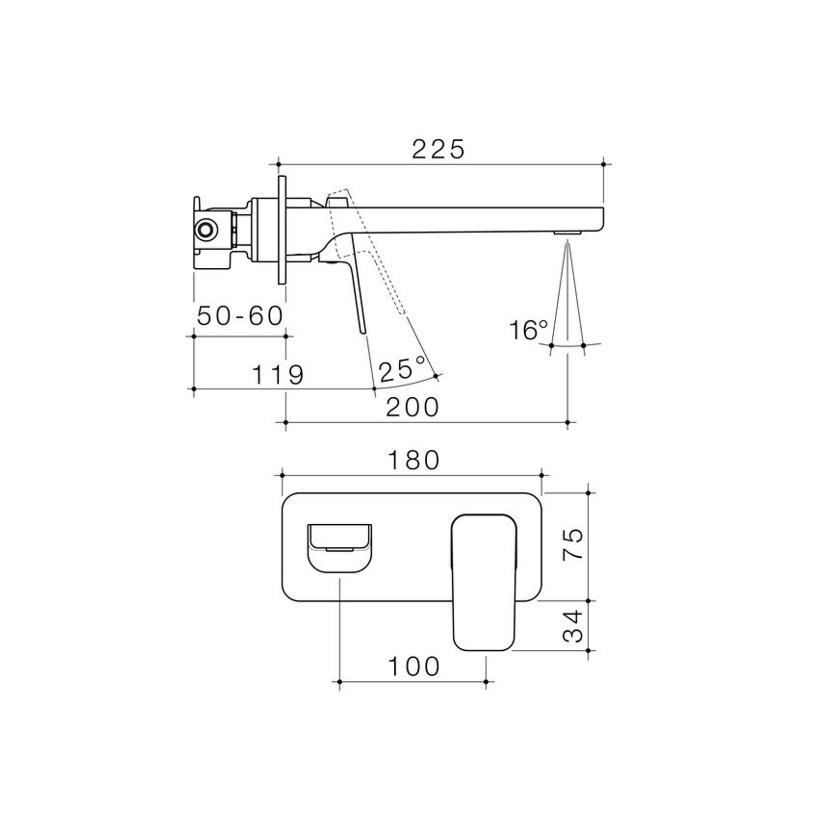 Waipori MK2 Wall Basin/Bath Mixer 6 Star - Lead Free gallery detail image