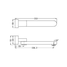 Bianca Swivel Bath Spout | Chrome gallery detail image