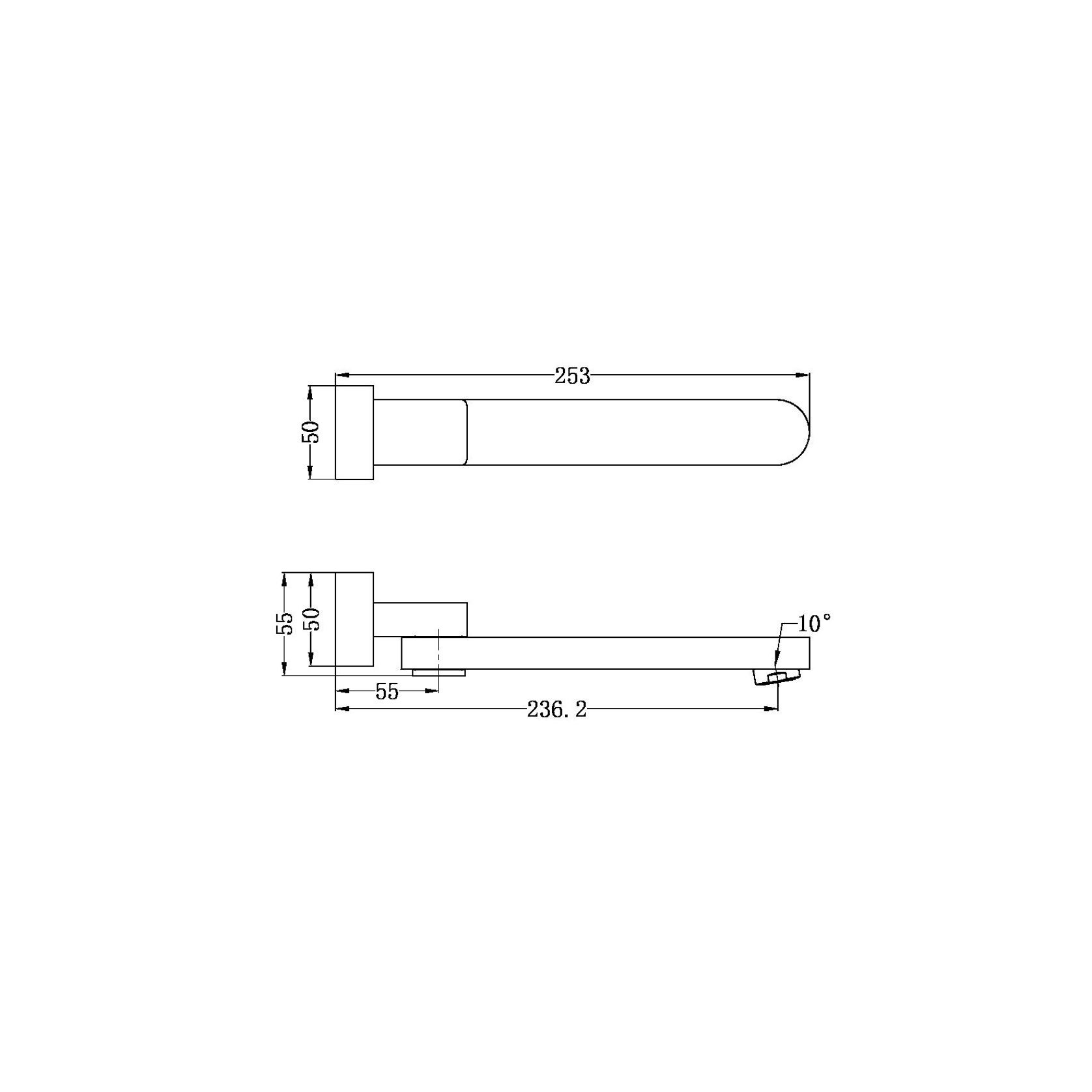 Bianca Swivel Bath Spout | Brushed Nickel gallery detail image