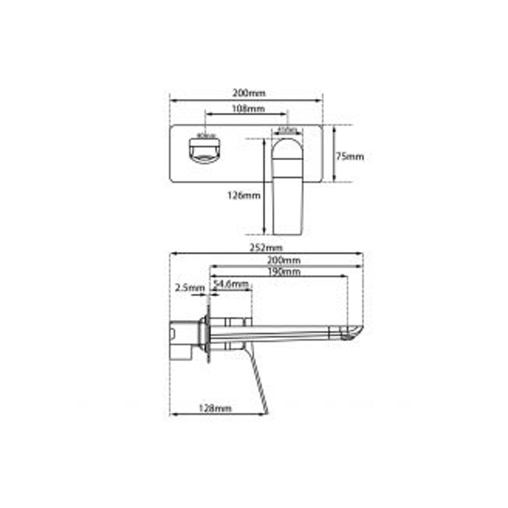 Rushy Wall Mixer with Spout Brushed Brass gallery detail image