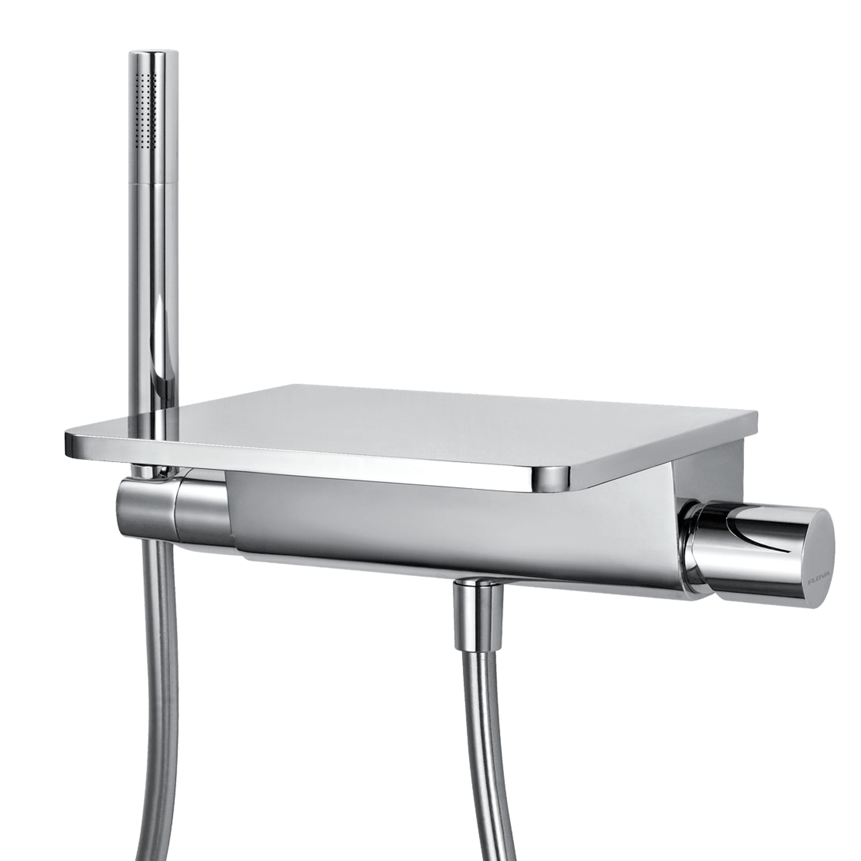 Modern Wall Mount Bath Mixer And Shower Set (Waterfall) gallery detail image