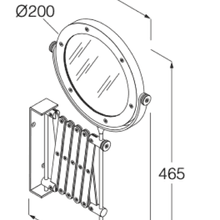 Minimal Extendable Magnifying Mirror by Boffi gallery detail image