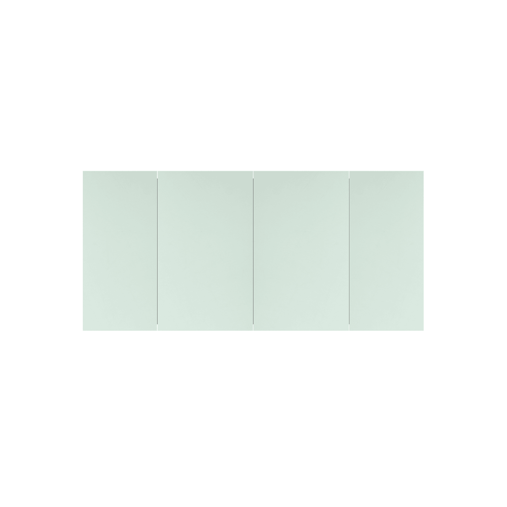 Kzoao 1600mm Mirror Cabinet Gloss White gallery detail image