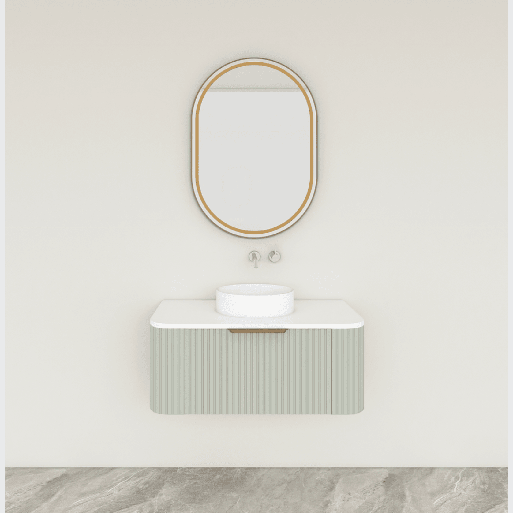 ESTATE 90 Vanity | Wall Hung Single Drawer W900-1200mm gallery detail image