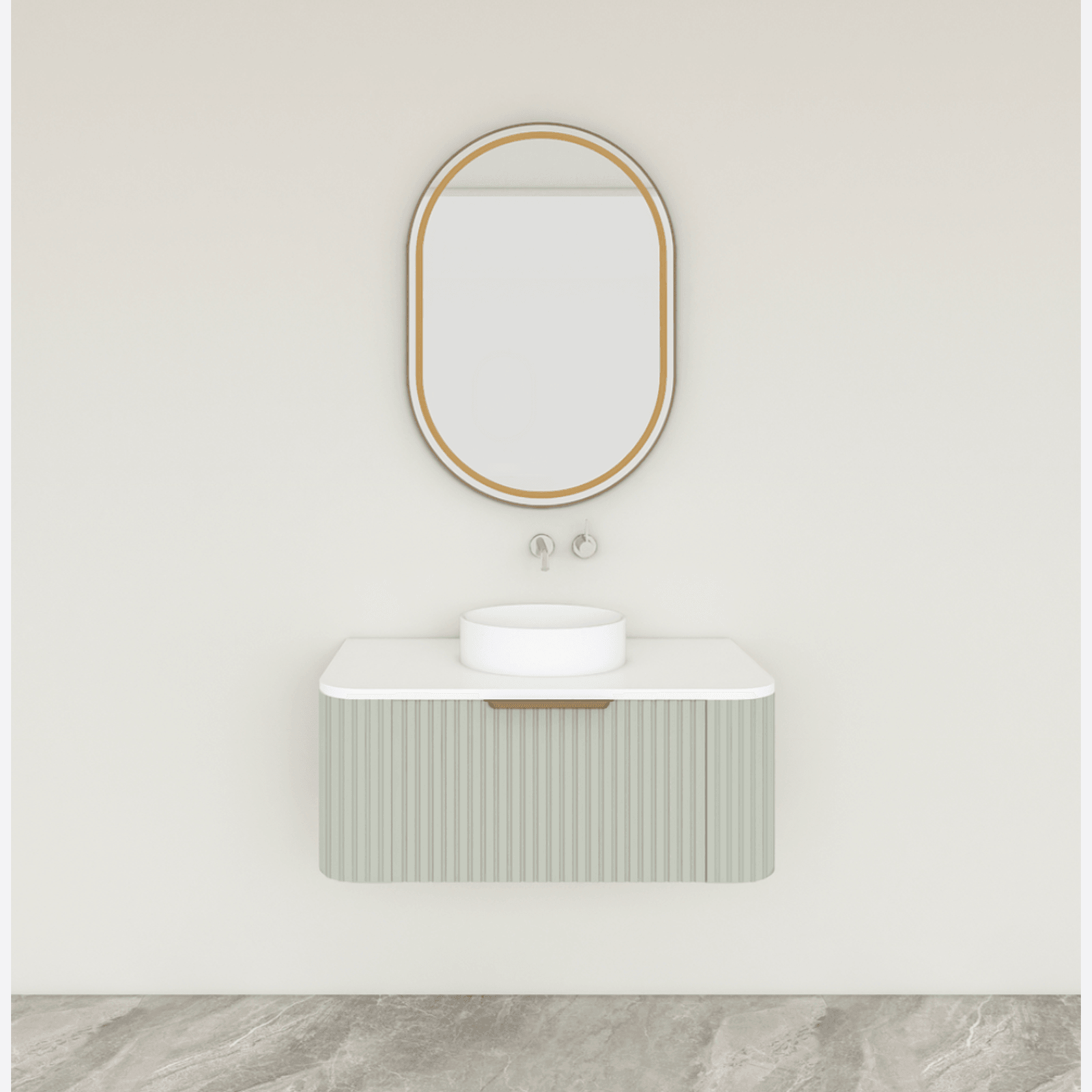ESTATE 90 Vanity | Wall Hung Single Drawer W900-1200mm gallery detail image