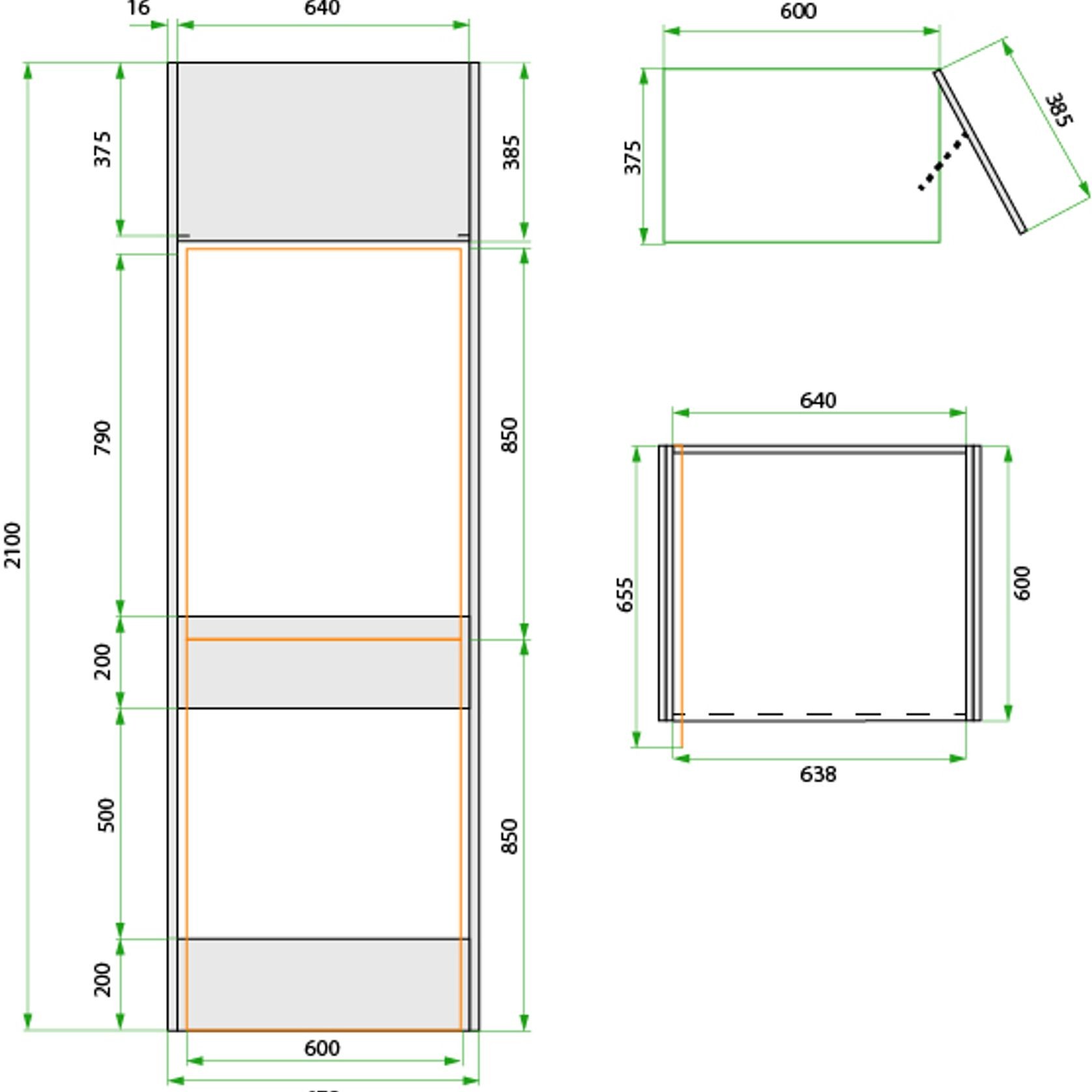 English Classic Laundry Stacker Cabinet gallery detail image