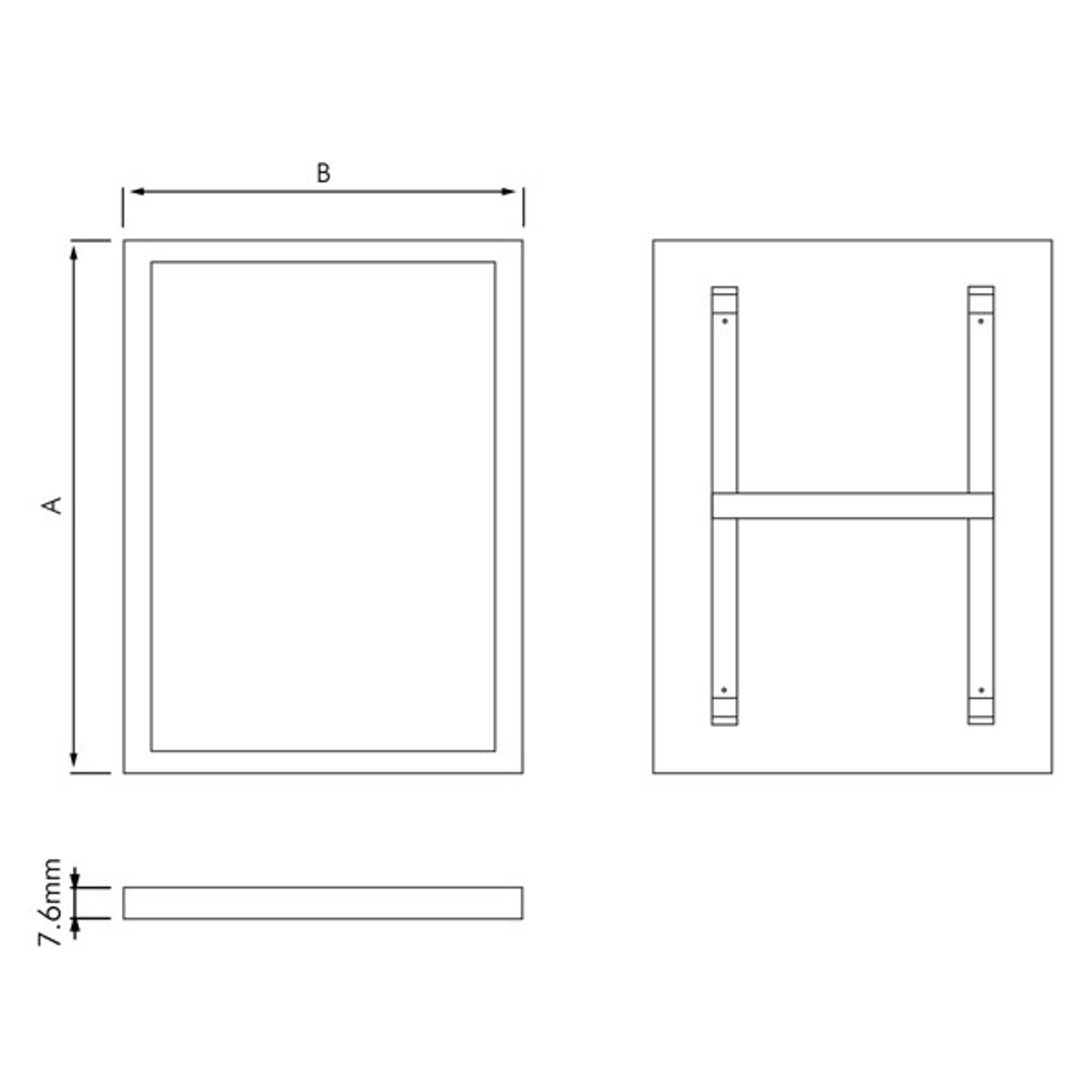 Stainless Steel Framed Mirror gallery detail image
