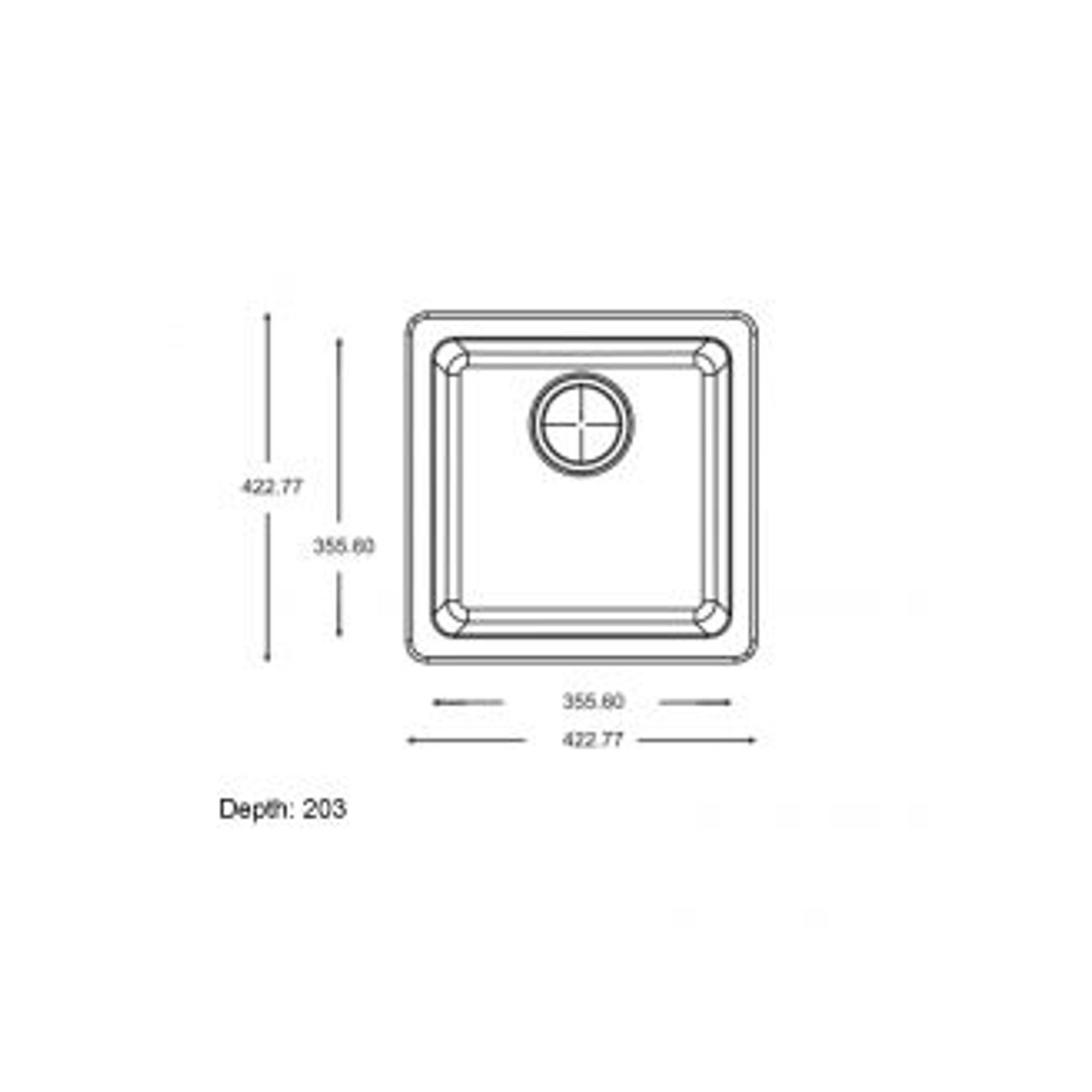 White Granite Stone Sink WH4242.KS gallery detail image