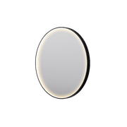 Eclipse Circle Black LED Framed Mirror with Demister gallery detail image