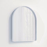 Arch Wall Mirror | Matte White gallery detail image