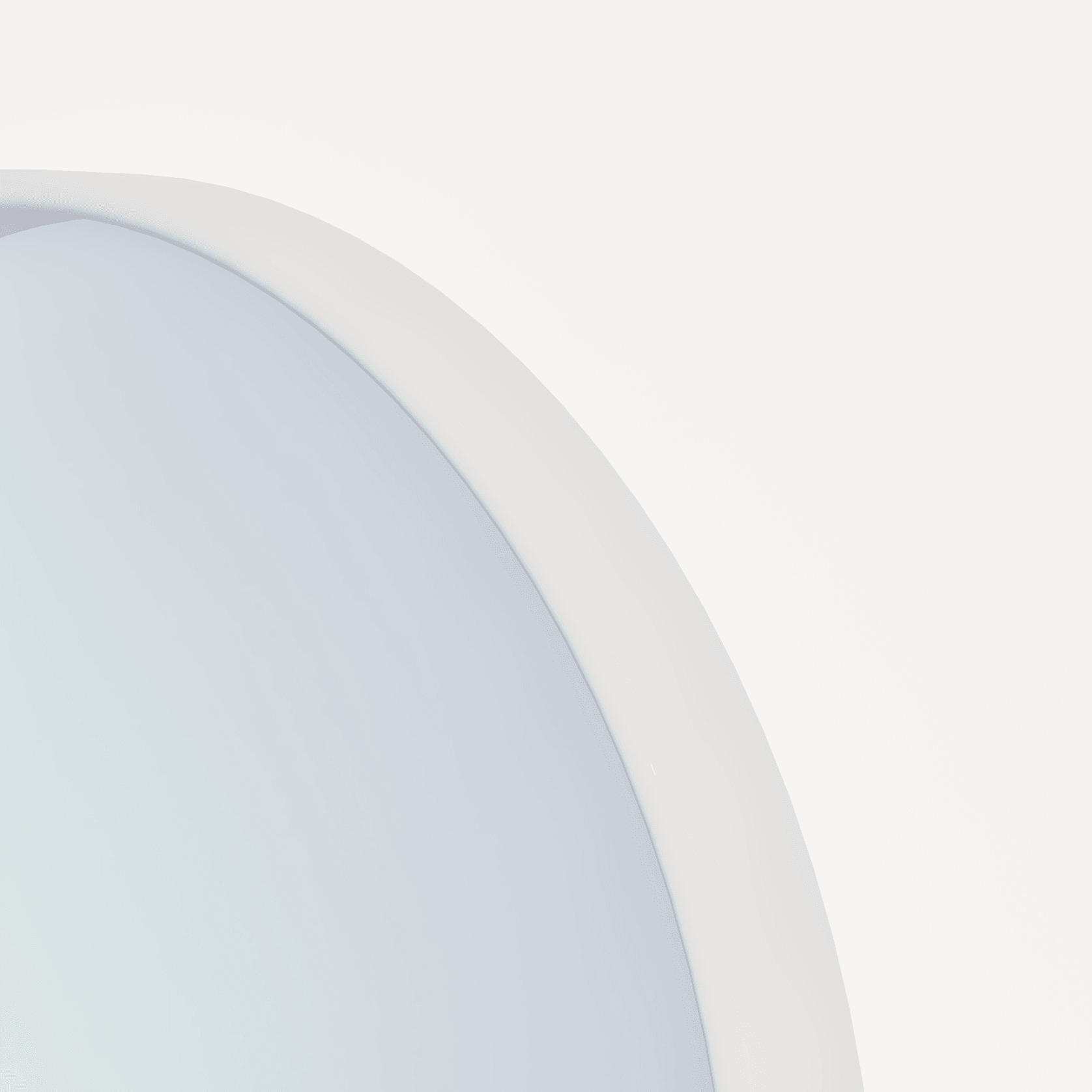 Arch Wall Mirror | Matte White gallery detail image