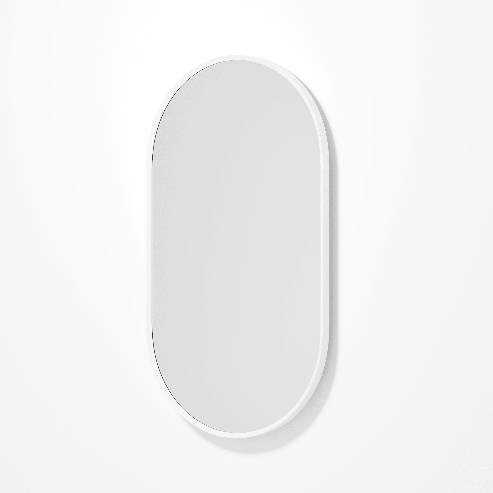 Code Aspect Oval Mirror | White gallery detail image