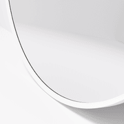Code Aspect Round Mirror | White gallery detail image