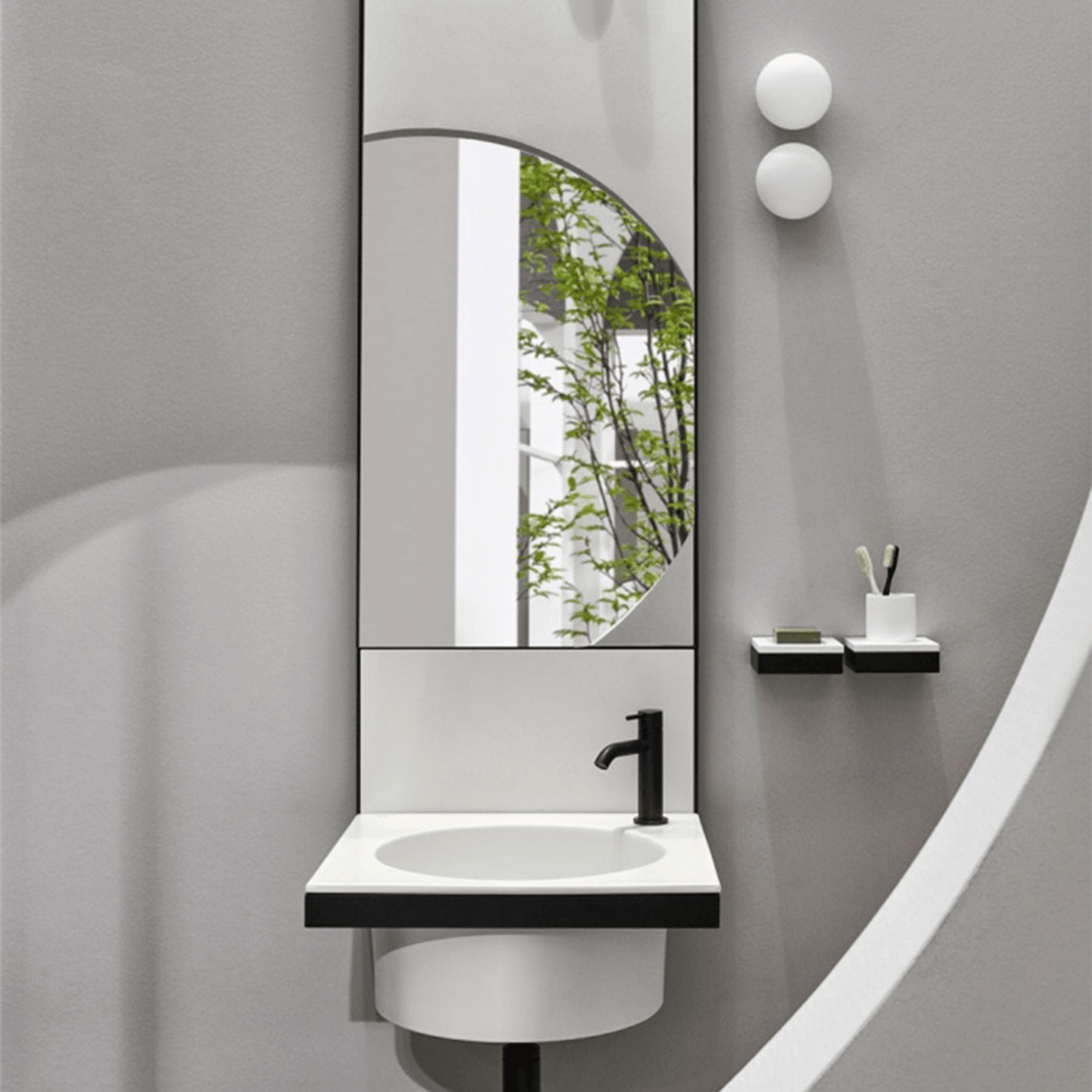 Elle Tonda Mirror by Cielo gallery detail image