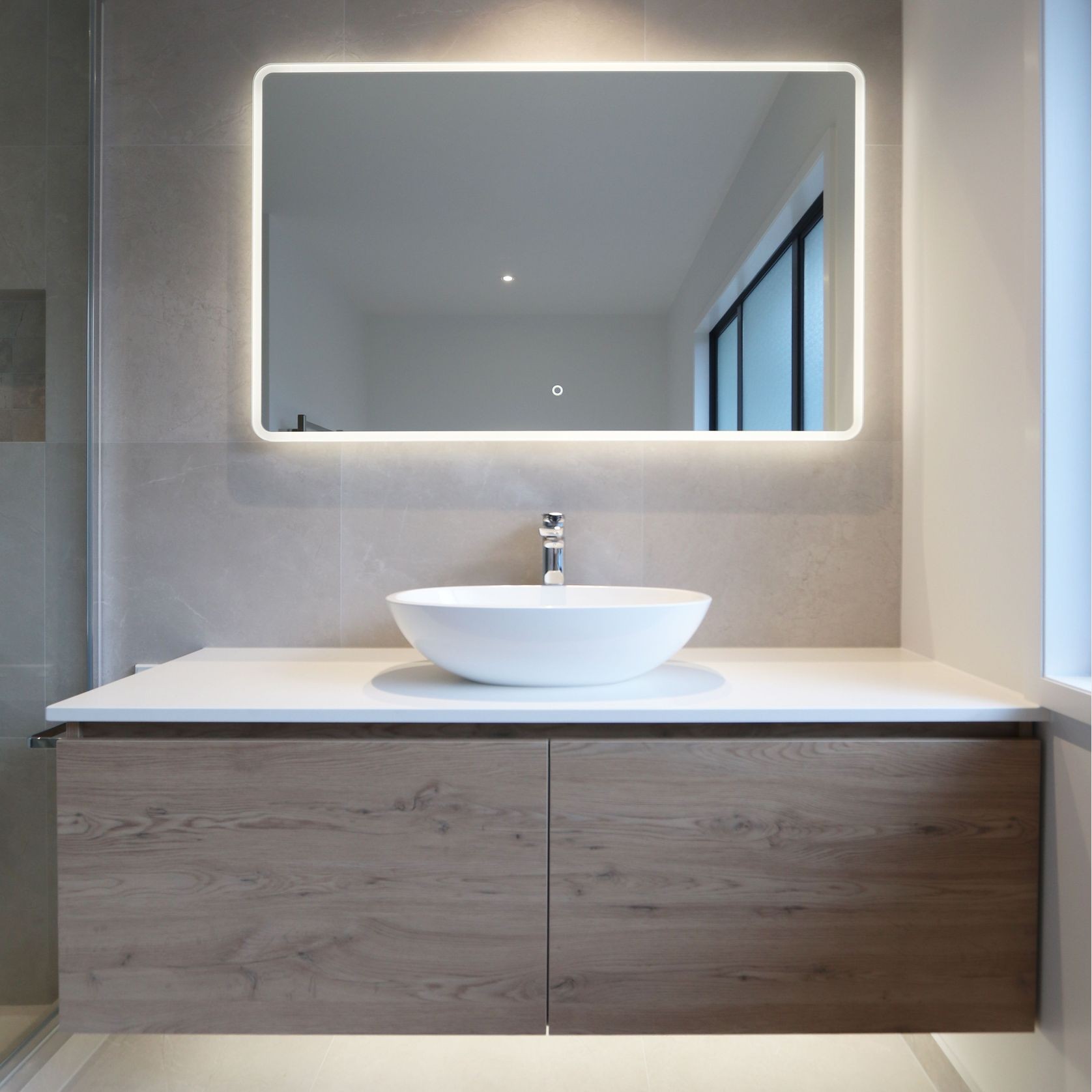 Code Solace Rectangle Led Mirror gallery detail image