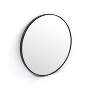 Bella Round Wall Mirror 60 cm | Black gallery detail image