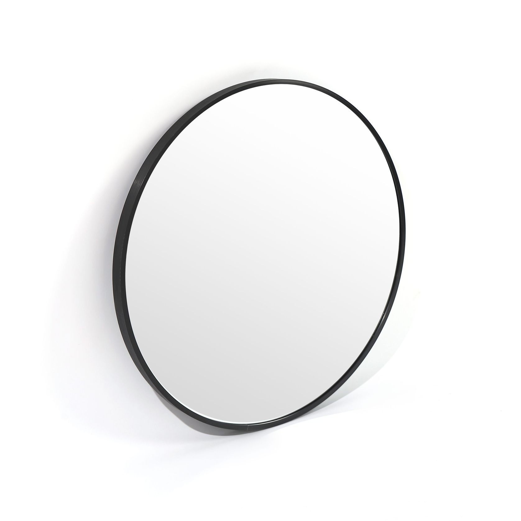 Bella Round Wall Mirror 80 cm | Black gallery detail image
