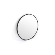 Bella Round Wall Mirror 80 cm | Black gallery detail image