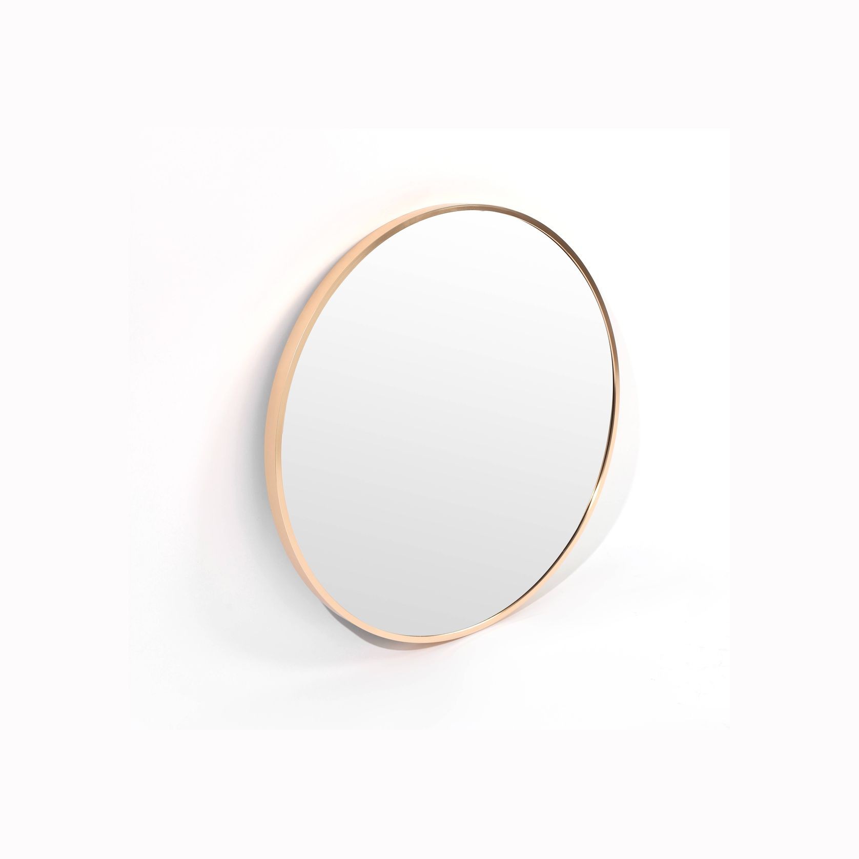 Bella Round Wall Mirror 80 cm | Brass gallery detail image