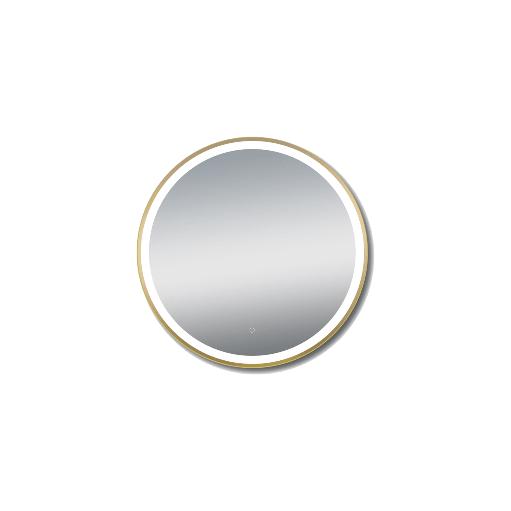 Cadre 850mm LED Mirror with Demister Brushed Gold gallery detail image